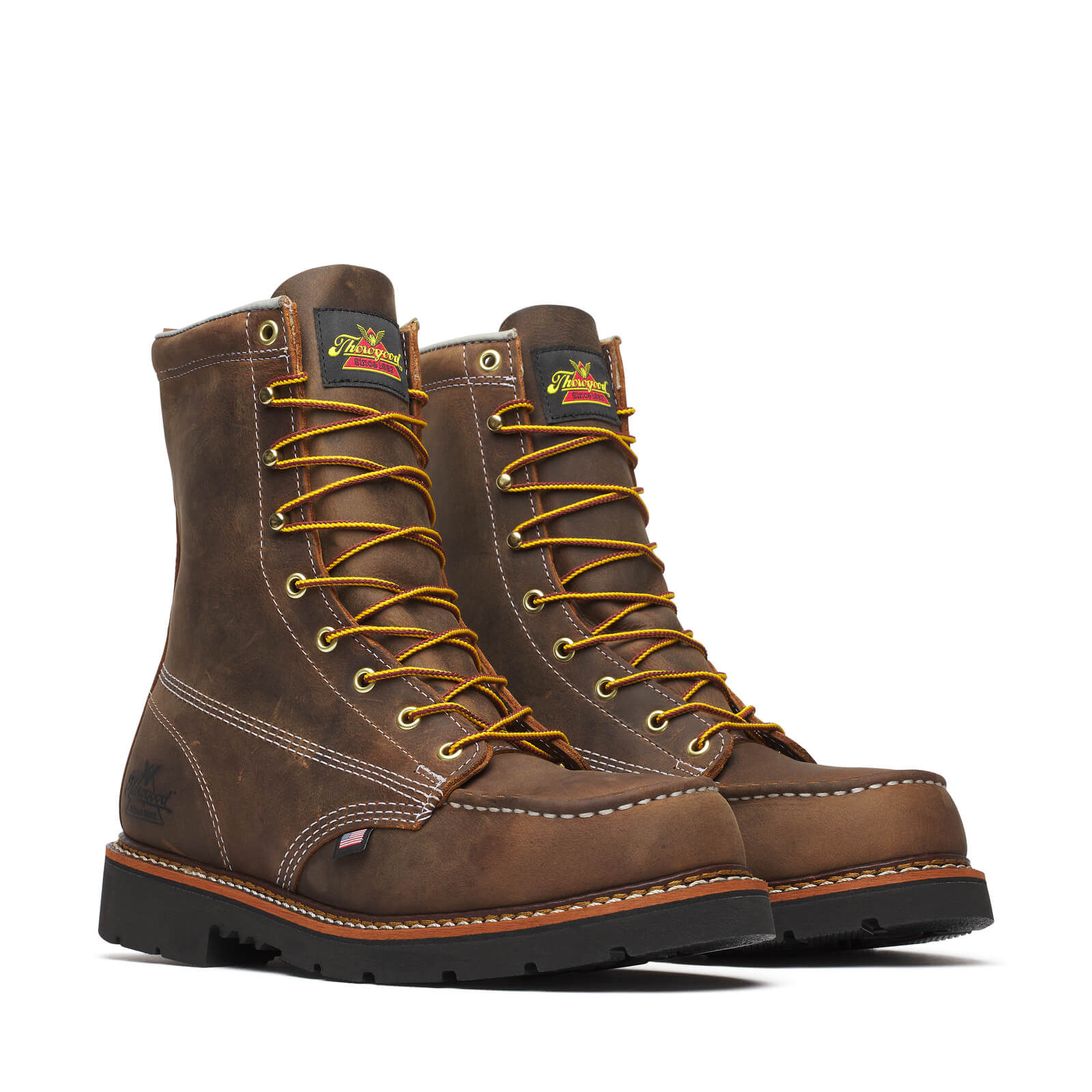 8″ Crazy Horse Steel/Moc Toe BLK 90 [Thorogood 804-4398