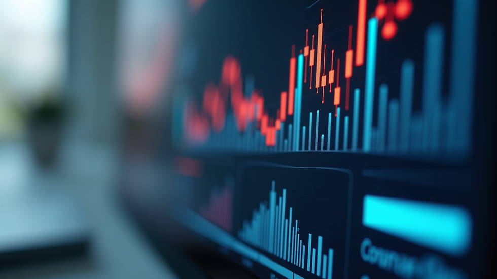 Close-up view of a digital dashboard showing sales funnel metrics