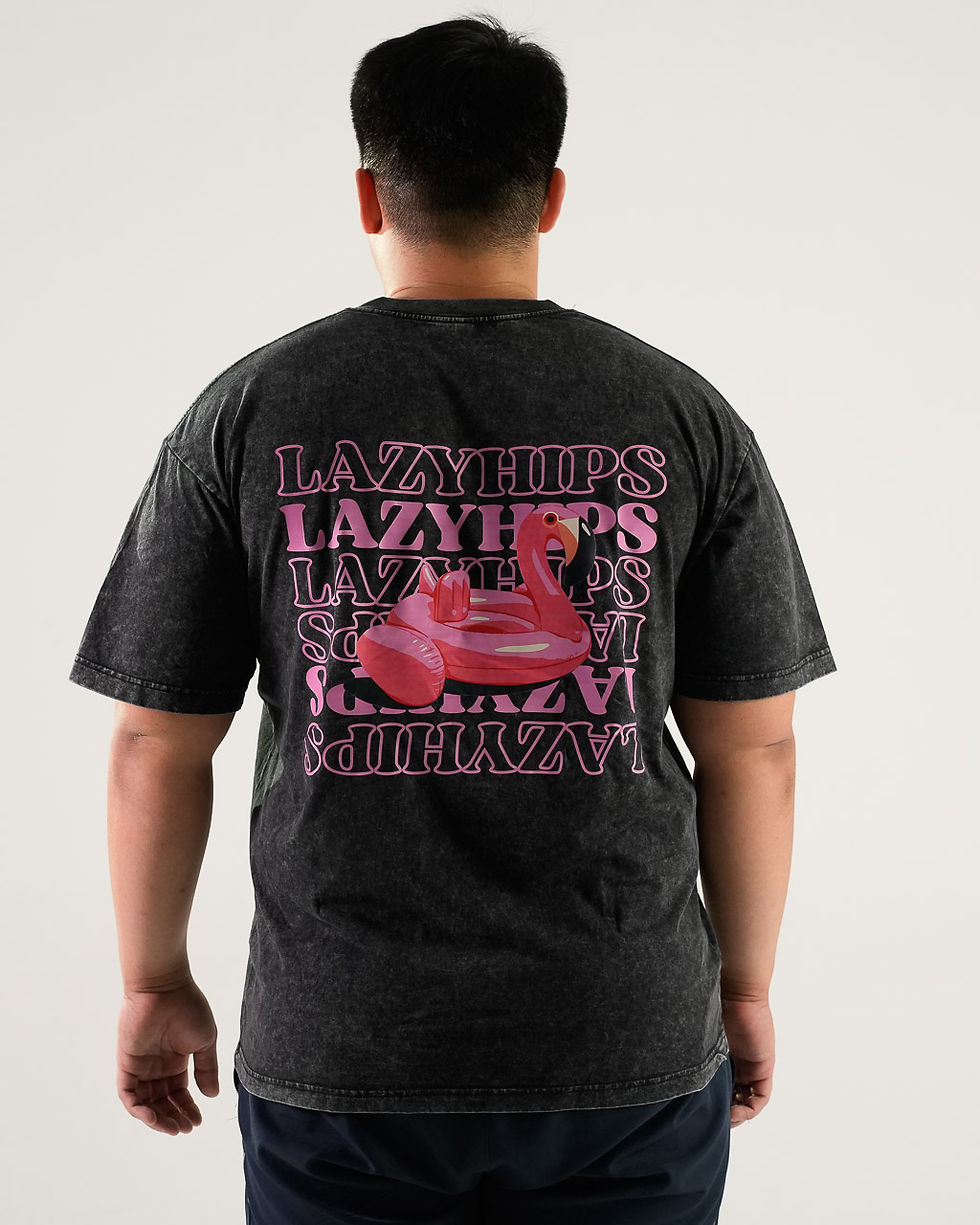 Thumbnail: Lazy Hips Flamingo Oversized Shirt