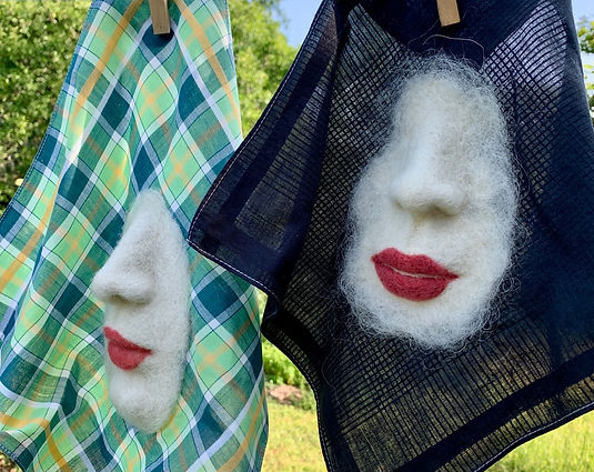 Atelier visage en laine cardée avec Stéphanie Bodin