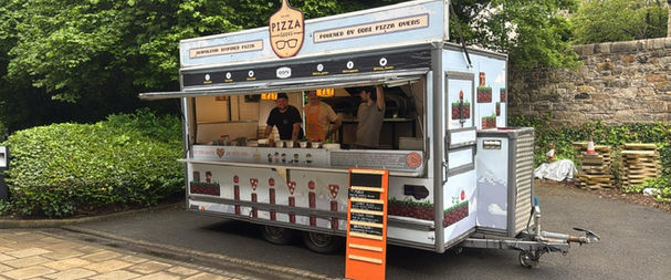 Pizza Geeks pizza truck catering a corporate lunch in Edinburgh