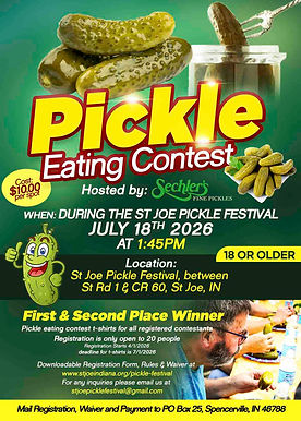 Pickle Eating Contest 2026 FLYER