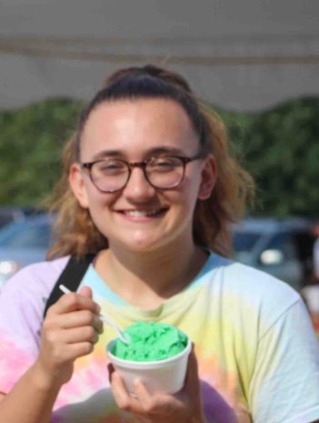 Pickle ice cream -- Pickle Festival, St. Joe, IN