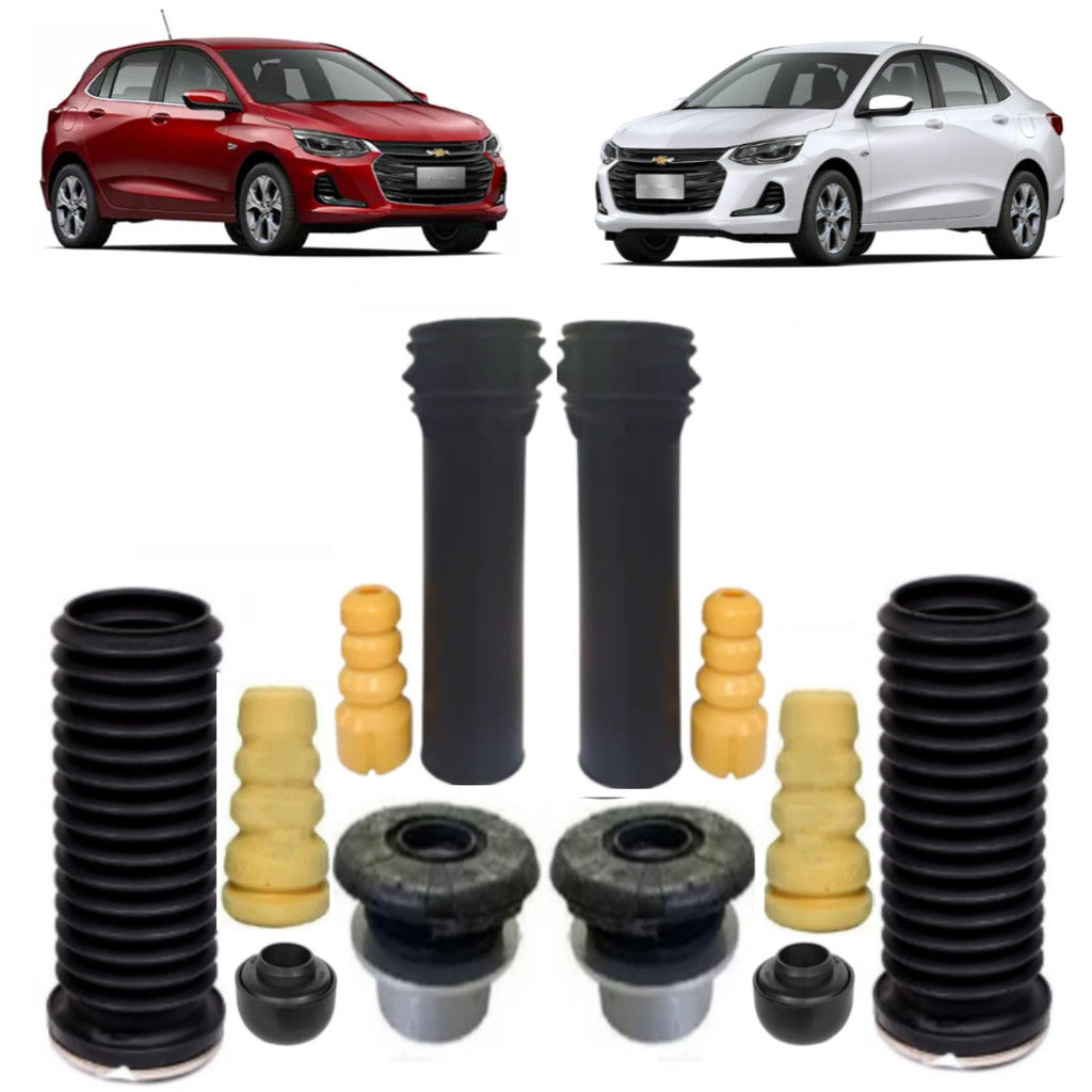 Kit Coxim Rolamento Amortecedor Dianteiro + Traseiro Onix