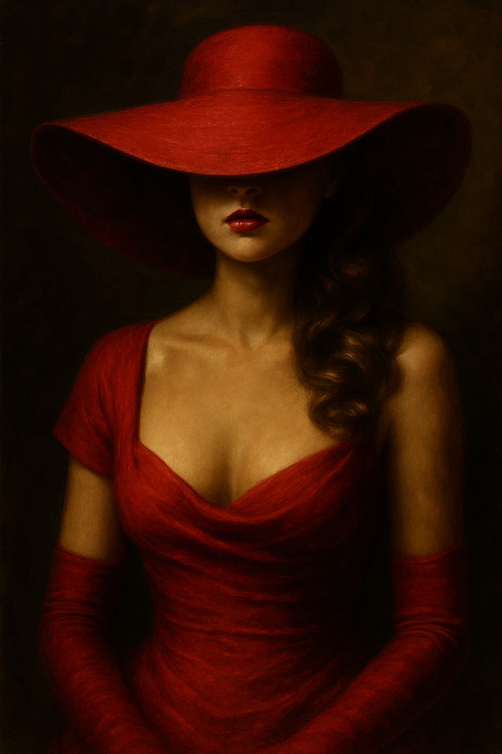 “The Lady in Crimson”
