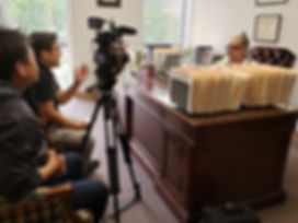 Dr. Rudert with Koreans for interview Ma