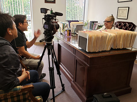 Dr. Rudert with Koreans for interview Ma