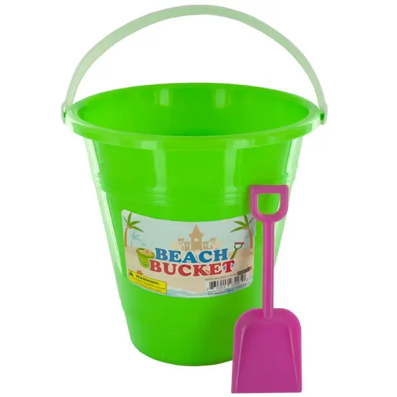 24 CT Beach Bucket With Attached Shovel