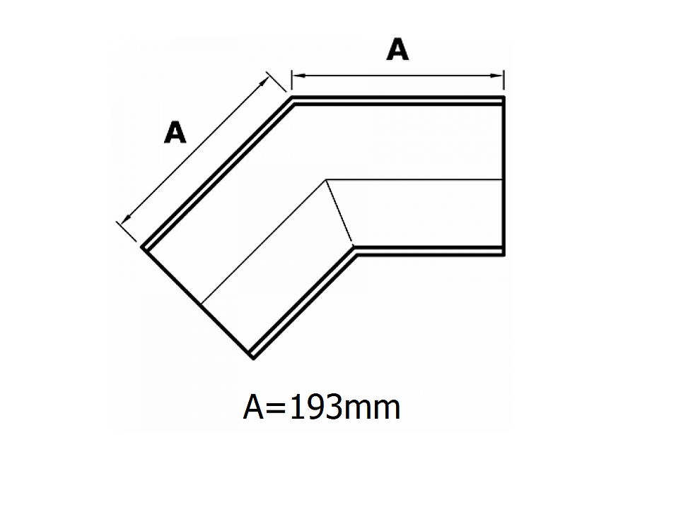 Thumbnail: 100x75mm Moulded Ogee Gutter Internal 135° Angle