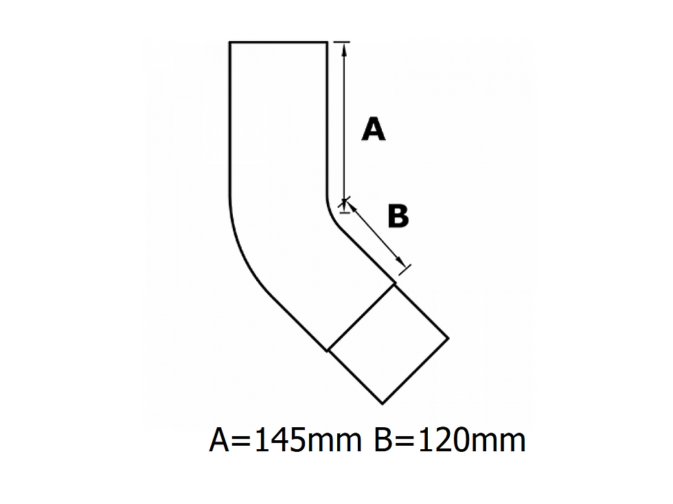 Thumbnail: 63mm Round Flushjoint Downpipe 135 Degree Bend