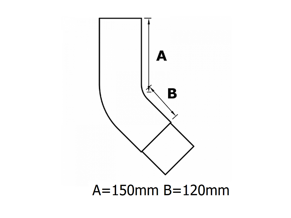 Thumbnail: 76mm Round Flushjoint Downpipe 135 Degree Bend