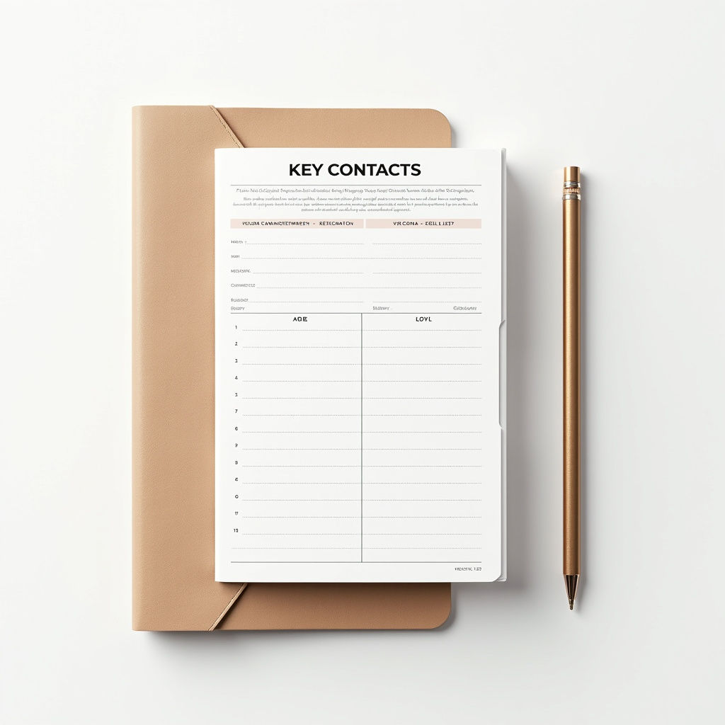 Organizador Contactos Clave