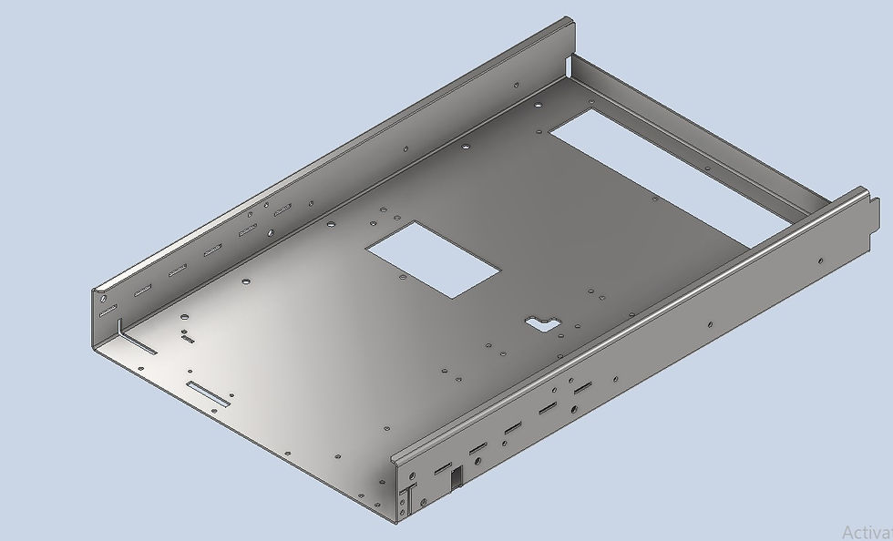 Precise sheet metal part with assembly plan