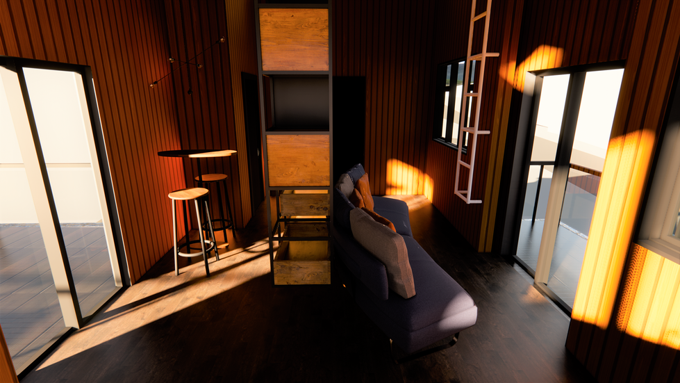 upper level living 
