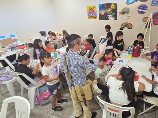 Desarrolla Gobierno de Carlos Peña Ortiz habilidades plásticas en niños y jóvenes.