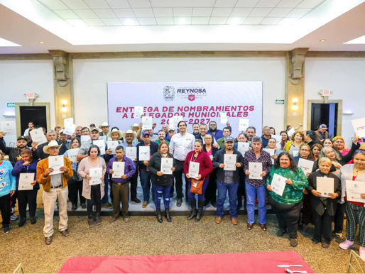 Entregó Presidente Carlos Peña Ortiz nombramientos a Delegados de la Zona Rural.