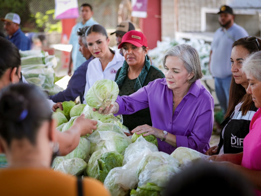 DIF Tamaulipas lleva el Mercado de Alimentos “Come Bien, Vive Bien” a las familias de Jiménez.