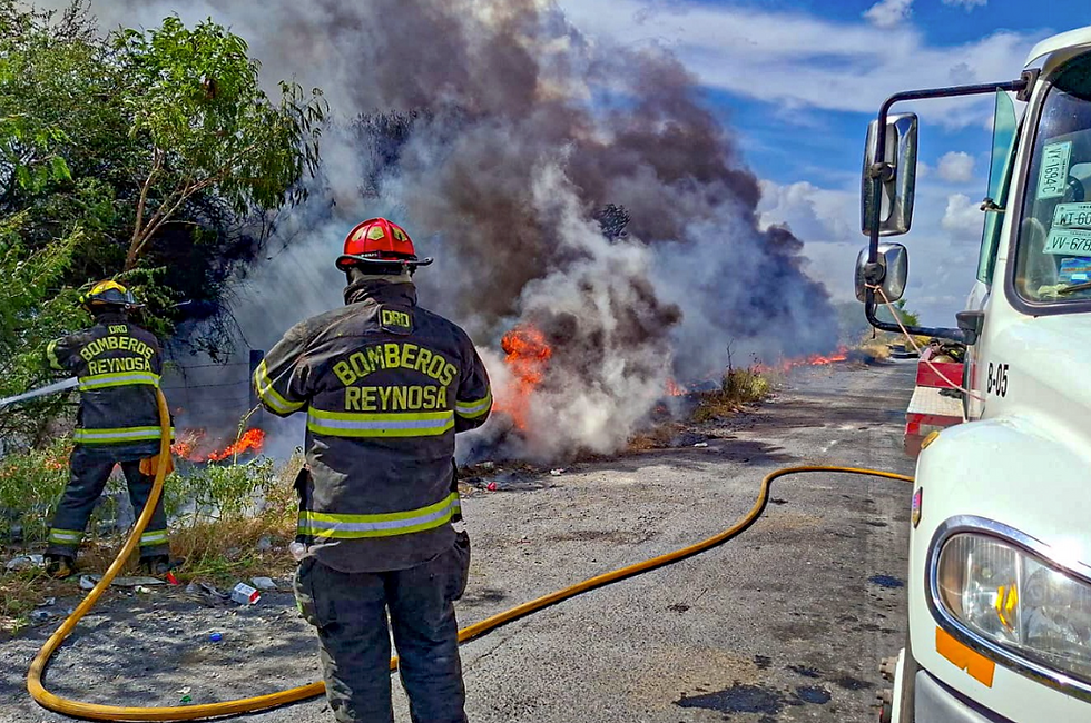 Exhorta PCyB a evitar incendios en Reynosa Por instrucción del Alcalde Carlos Peña Ortiz..