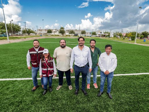 Impulsa Alcalde Carlos Peña Ortiz actividad física con más de 12.5 MDP en 6 canchas de usos múltiples.