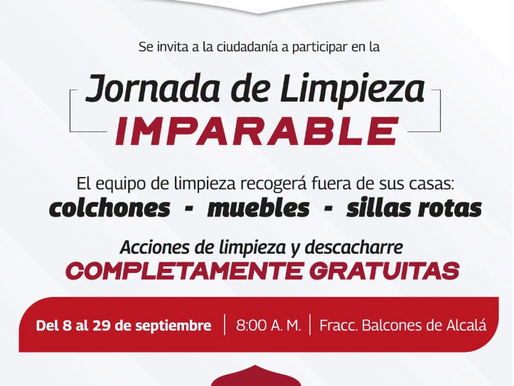 Continúa Gobierno de Carlos Peña Ortiz con remozamiento detallado en Balcones de Alcalá..