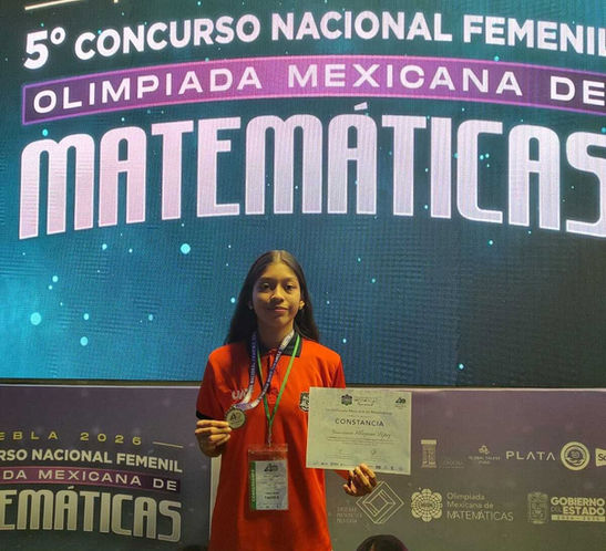 Destaca alumna de la UAT entre las jóvenes con mayor talento matemático en México.