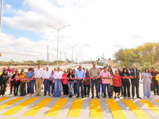 Inauguraron Alcalde y familias de Puerta Sur y Nuevo México la calle Morelos "Esta calle, al igual que muchas, se hicieron con los impuestos de los reynosenses que pagaron el predial..