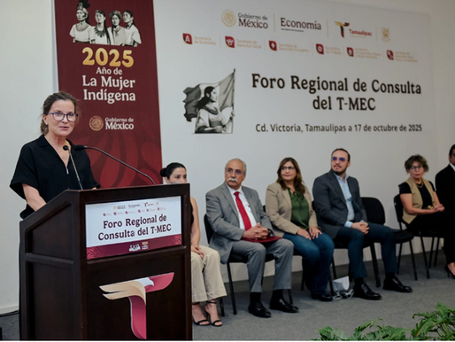 Realizan Foro Regional de Consulta del T-MEC en Tamaulipas-Secretaría de Economía, Ninfa Cantú.