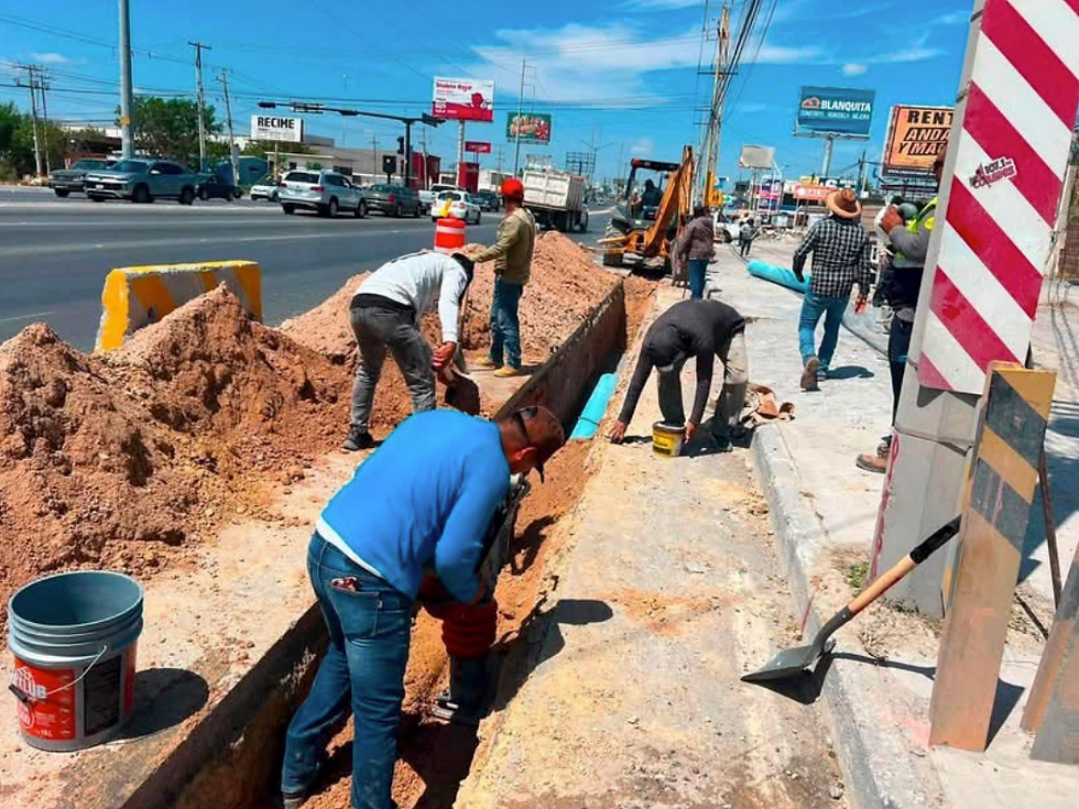 Mejora Gobierno de Reynosa infraestructura hidráulica con sustitución de tubería..