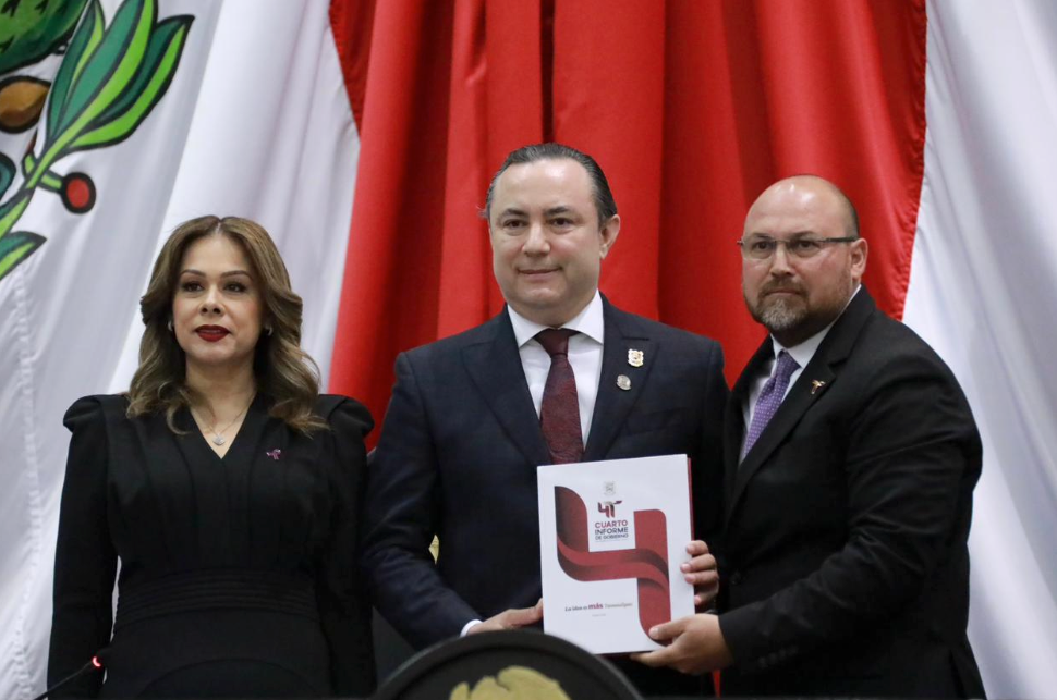  Recibe Legislatura 66 el Cuarto Informe del Gobernador Américo.