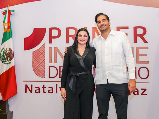 Felicitó Carlos Peña Ortiz a Nataly García Díaz por su Primer Informe de Gobierno..