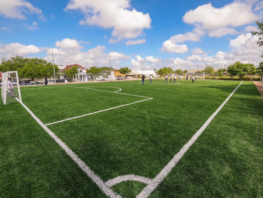 Continúa Gobierno de Reynosa con la construcción de infraestructura deportiva.