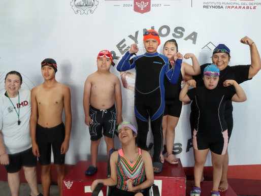 Realizan alumnos de Escuela de Natación del IMD Muestra Pedagógica.