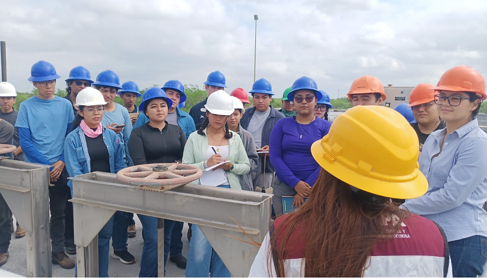 Recibe COMAPA a estudiantes de la UAT en plantas tratadorasReynosa, Tamaulipas.