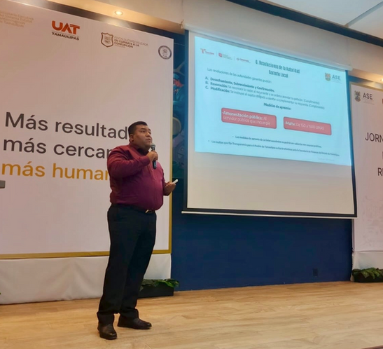 Realizan Jornada de Profesionalización Municipal en materia de Rendición de Cuentas, en Tampico -La actividad consistió en impartir contenidos relacionados con transparencia y acceso a la información.