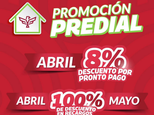 Ofrece Gobierno de Reynosa descuento total de recargos del Impuesto Predial Sigue vigente el descuento del 100% de recargos del Impuesto Predial en Reynosa..