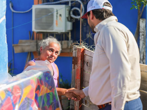 Encabezó Alcalde de Reynosa amplio recorrido en La Joya.