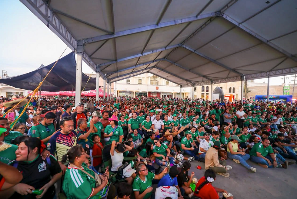 Imparables en la Cancha, celebró Reynosa Triunfo de México 1-0 sobre Corea de Sur El Alcalde Carlos Peña Ortiz llegó a la Fan Zone “Imparables en la Cancha”..