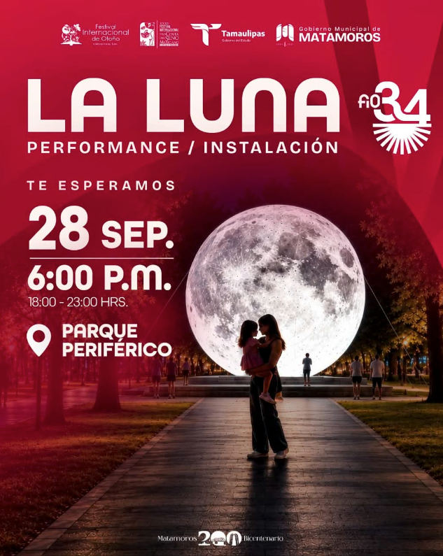 La Luna continúa su recorrido por Matamoros y llega al Parque Periférico..