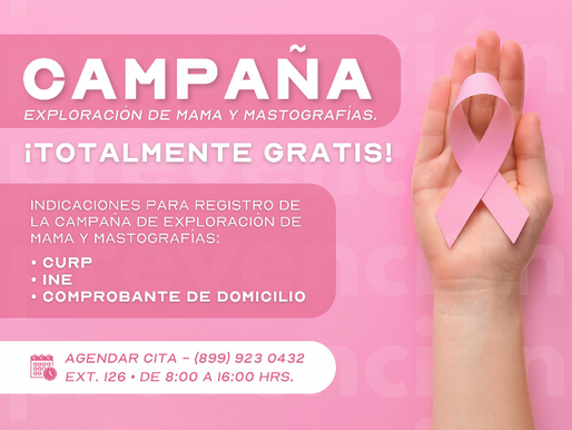 En mes rosa: DIF-Reynosa ofrece campaña de exploración y mastografías gratuitas.