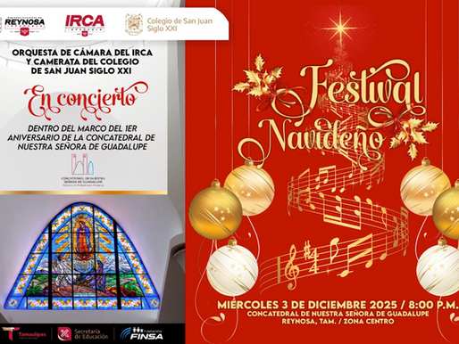 Presenta Gobierno de Carlos Peña Ortiz programa musical por aniversario de la Concatedral de Nuestra Señora de Guadalupe.
