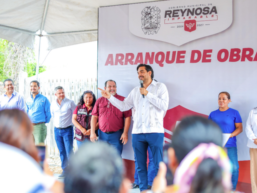 "Alcalde Carlos Peña Ortiz, gracias por pavimentar nuestra calle" ..