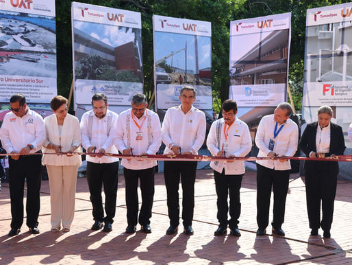 Gobernador y rector inauguran obras que fortalecen crecimiento de la UAT.