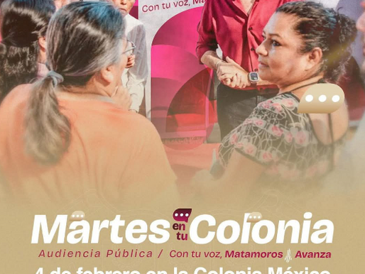 Alcalde Alberto Granados llevará el primer "Martes en Tu Colonia" del 2025 a la colonia México.