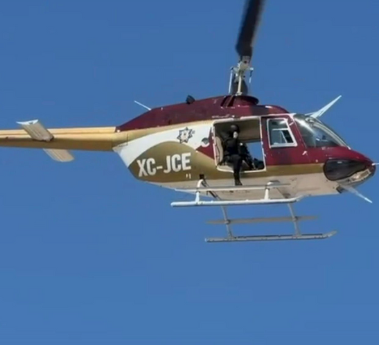 Vigila Agrupamiento Aéreo de la Guardia Estatal  Playa Miramar-Por cielo y tierra se redobla la seguridad de los vacacionistas.