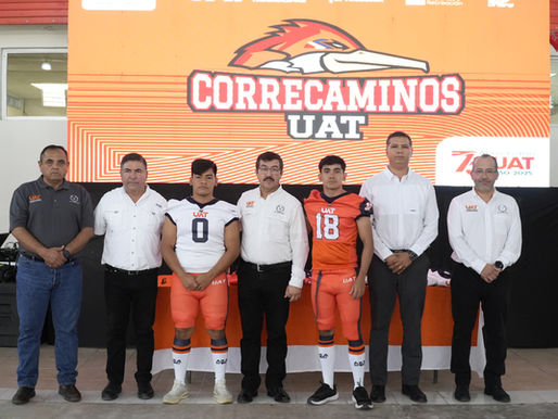 Entrega rector uniformes a Correcaminos UAT de la Liga Mayor ONEFA.