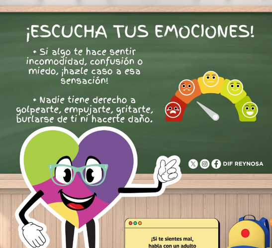 Promueve DIF-Reynosa el bienestar emocional y la protección de la niñez.