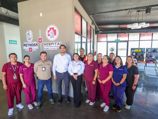 Reynosa, ciudad Imparable a favor de la vida animalEl Alcalde Carlos Peña Ortiz supervisó el Hospital Veterinario Municipal de Reynosa, una clínica de primer nivel para atender a las mascotas..