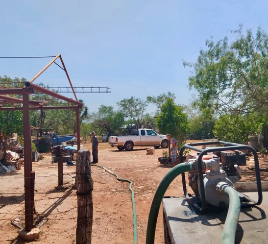 Área ejidal de Reynosa también es atendida con reparto de agua potable Por instrucciones del Alcalde Carlos Peña Ortiz..