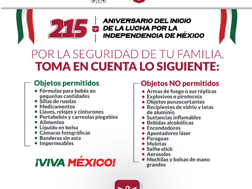 Colabora con la seguridad al celebrar la Independencia de México en Reynosa Prepárate para disfrutar la celebración más mexicana en Reynosa..