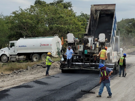 Avanza infraestructura vial en El Mante: Gobierno de Américo rehabilita carretera a La Temporalera.